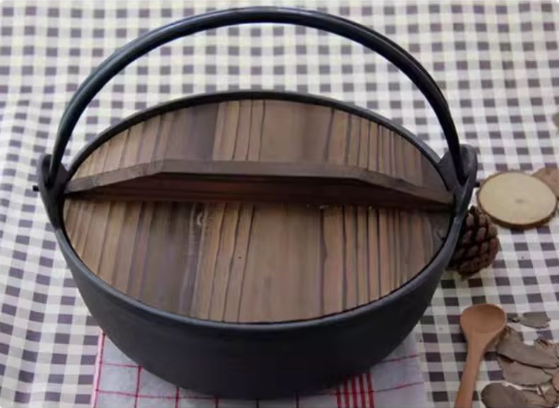 厚手の鋳鉄鍋 日本風すき焼き鍋 不粘土鍋 古風鉄鍋 家庭用フライパン スープ鍋