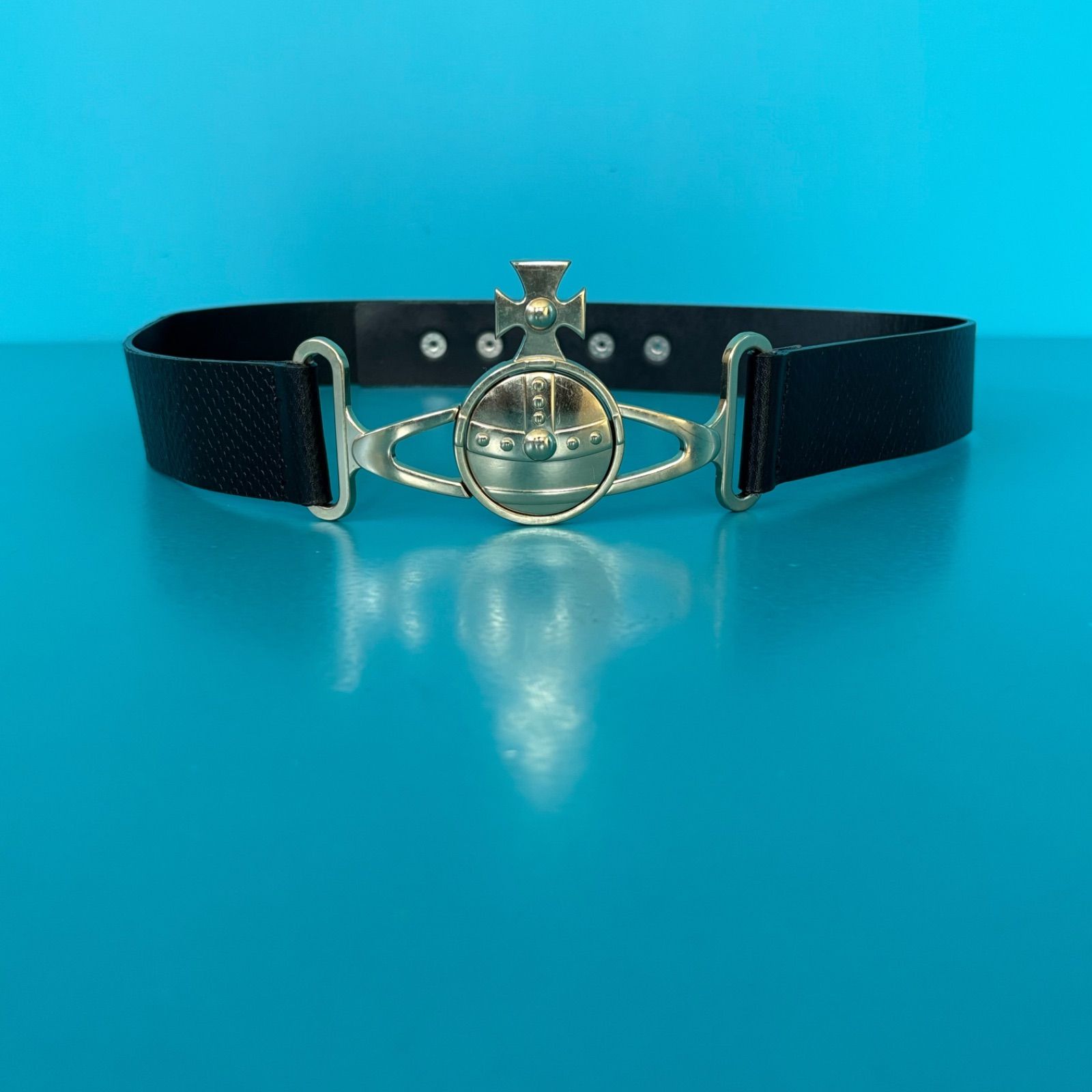 VivienneWestwood レザーベルト オーブ ブラック Vivienne Westwood（ベルト ・ ブラック/黒色系）のフリマ