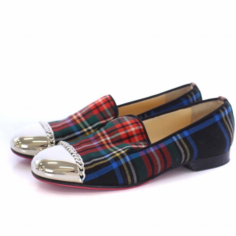 クリスチャンルブタン Christian louboutin ROLLERGIRL FLAT TARTAN 