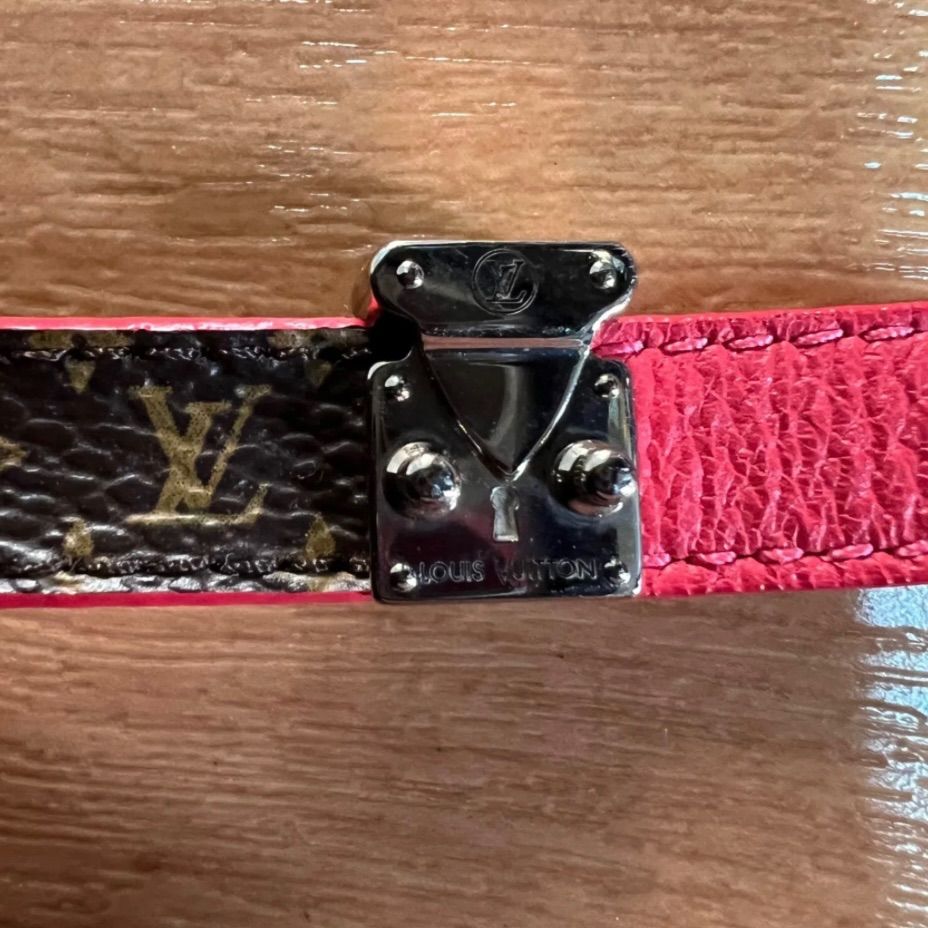 ◾︎ LOUIS VUITTON ルイヴィトン ブラスレ ロックイット モノグラム×ピンク ブレスレット レザー レディース USTAUSTRALIA_COM_AU