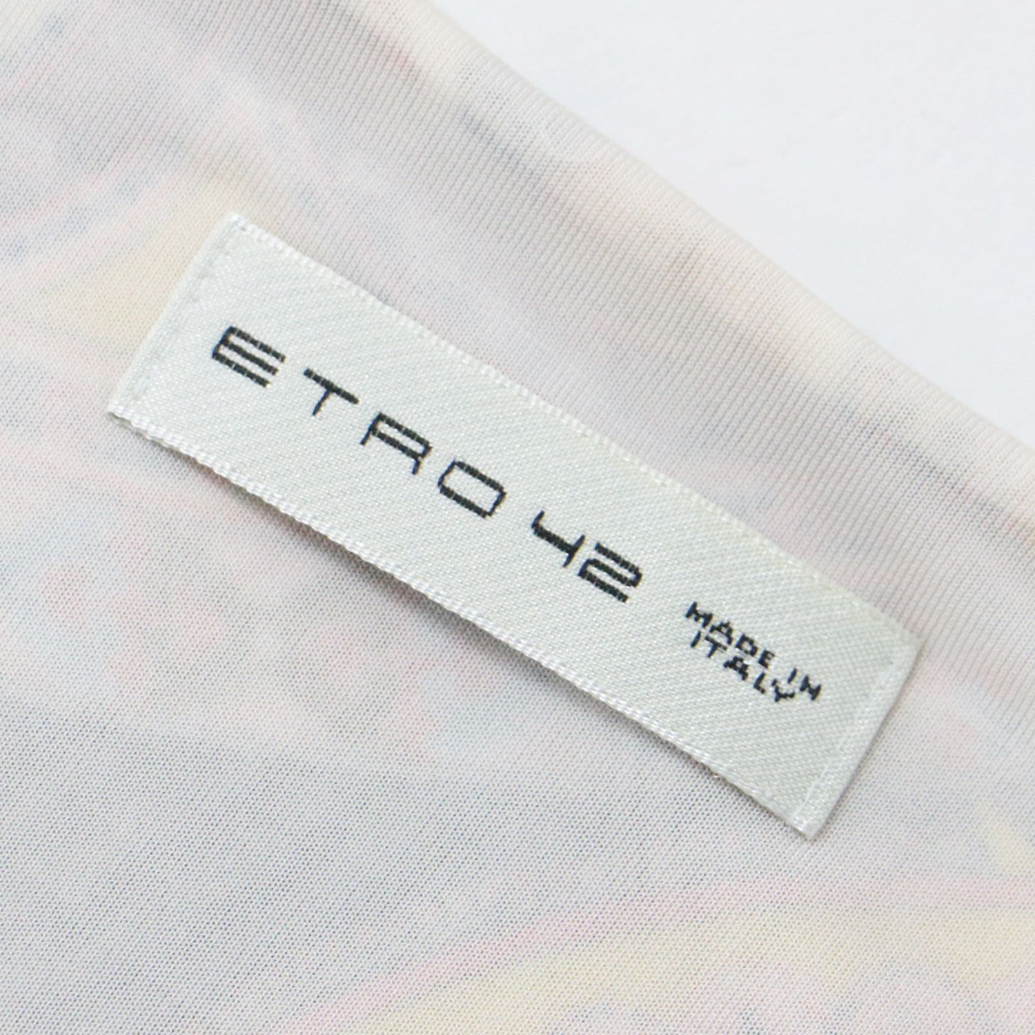 美品 ETRO エトロ レーヨン ワンピース 42(M) ロング 七分袖 Vネック