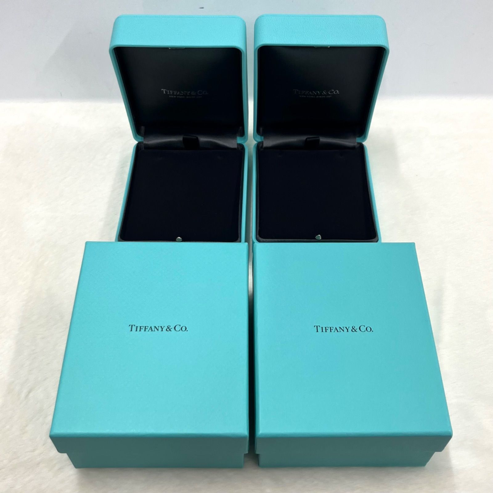 Tiffany空箱　ネックレス　4点セット美品カラーブルーL1