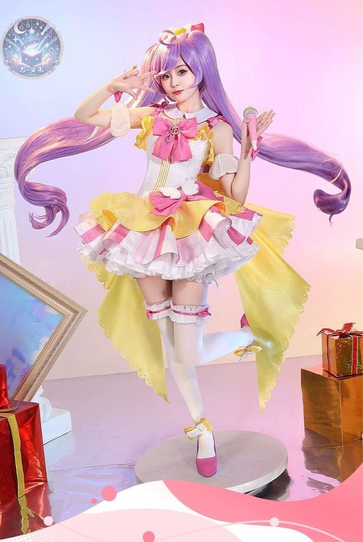 三分妄想 プリパラ 真中らぁら コスプレ衣装 ウィッグ 靴追加可 コスチューム ハロウィン仮装 イベント衣装 コスプレセット 高品質コスプレ 再現度高め