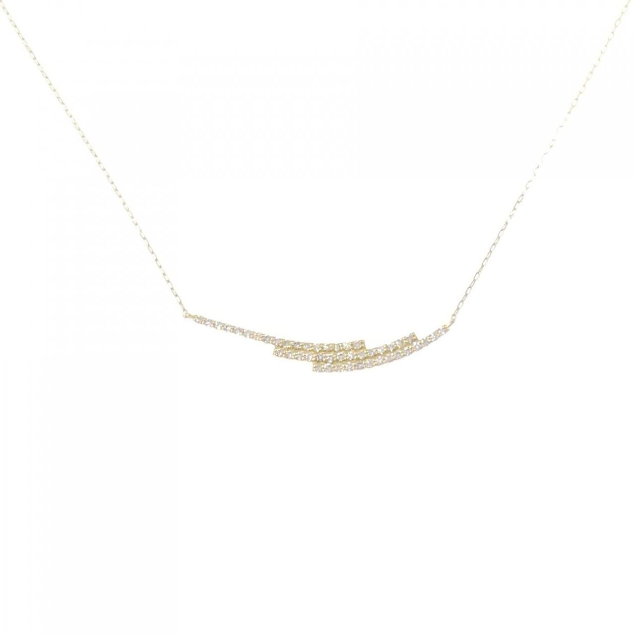 K18YG ダイヤモンド ネックレス 0.22CT