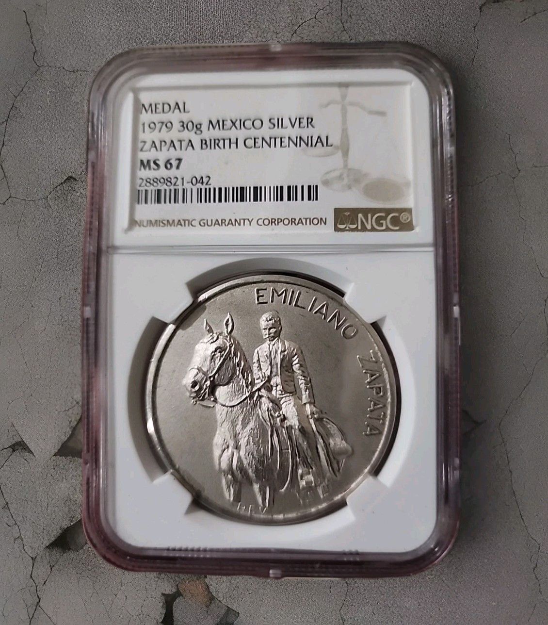 1979 MEXICO EMILIANO ZAPATA 100 th ANIVERSARY TIERRA Y LIBERTAD NGC MS67