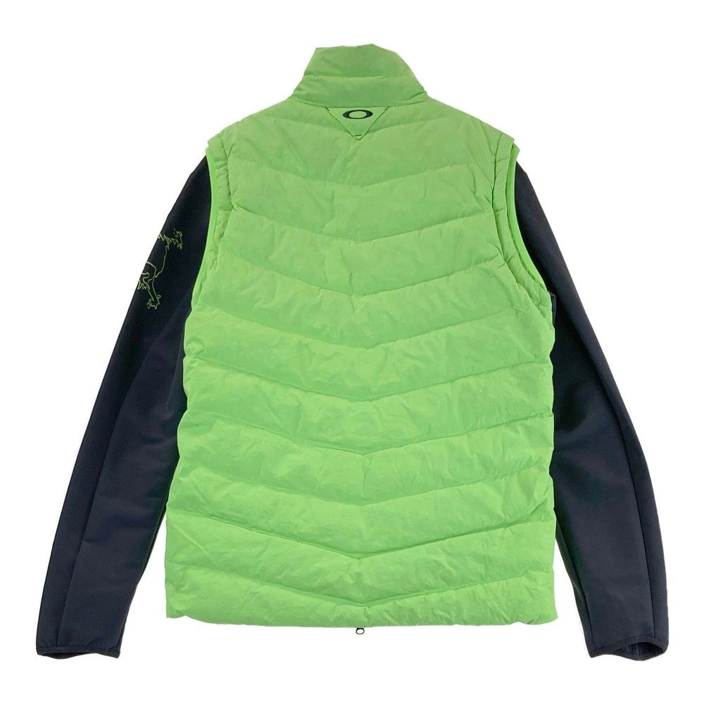 サイズ：XL OAKLEY オークリー 2WAY 蓄熱 ダウンベスト スカル刺繍