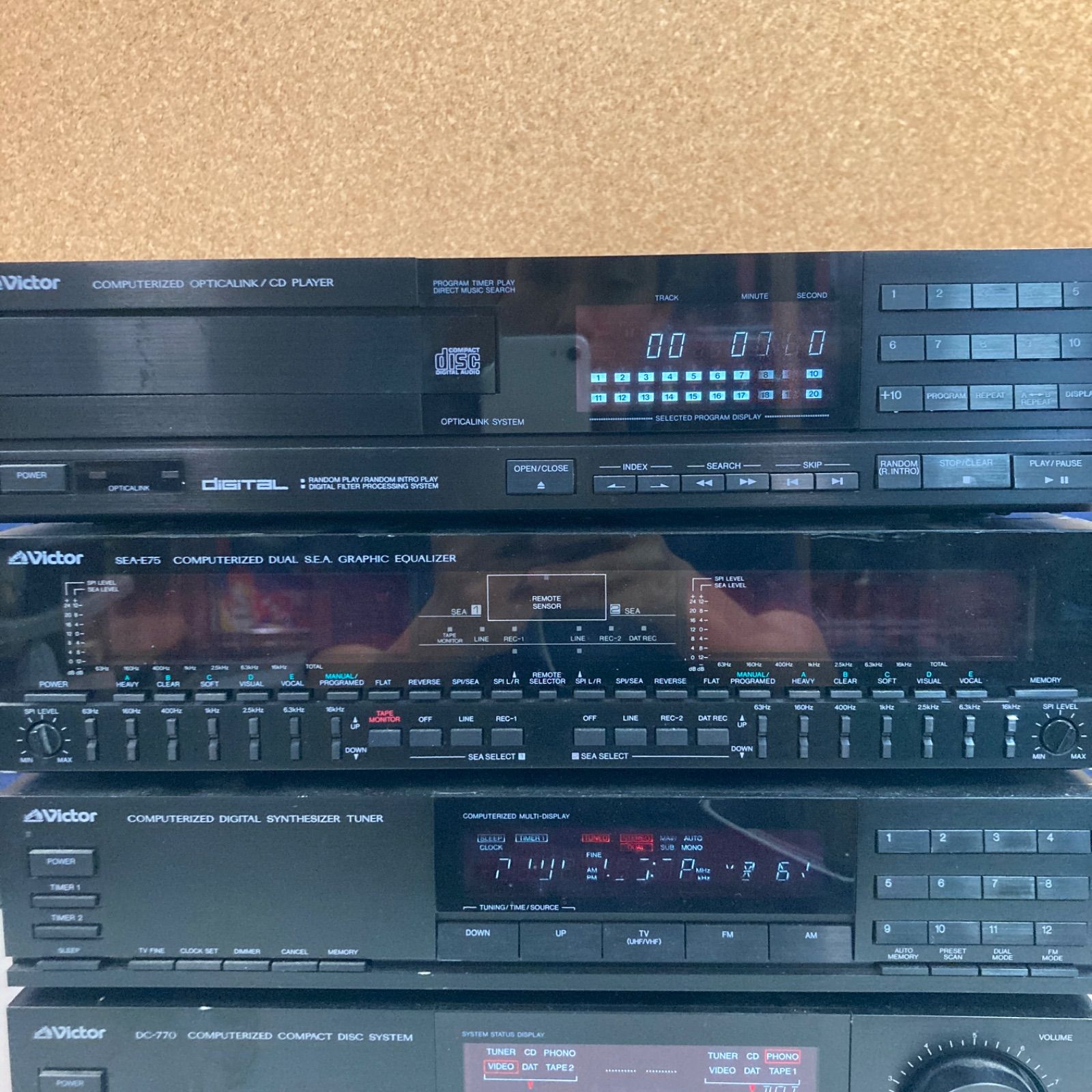 Victor アンプ オーディオ機器 音響機器 システムコンポコンポ