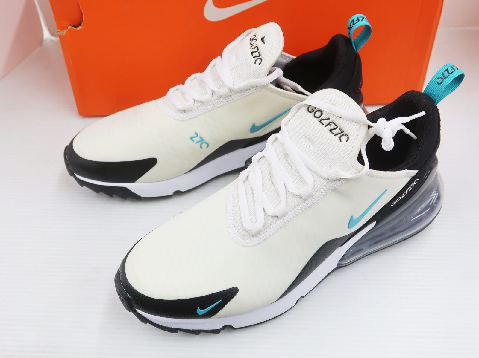 NIKE ナイキ AIR MAX 270 G エア マックス 270 CK6483-100 スパイクレス ゴルフシューズ 28㎝