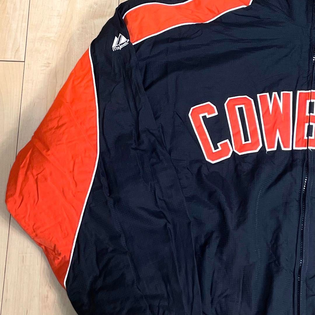 XL状態マジェスティック　ベースボールジャケット　COWBOYS　中綿　大きいサイズ