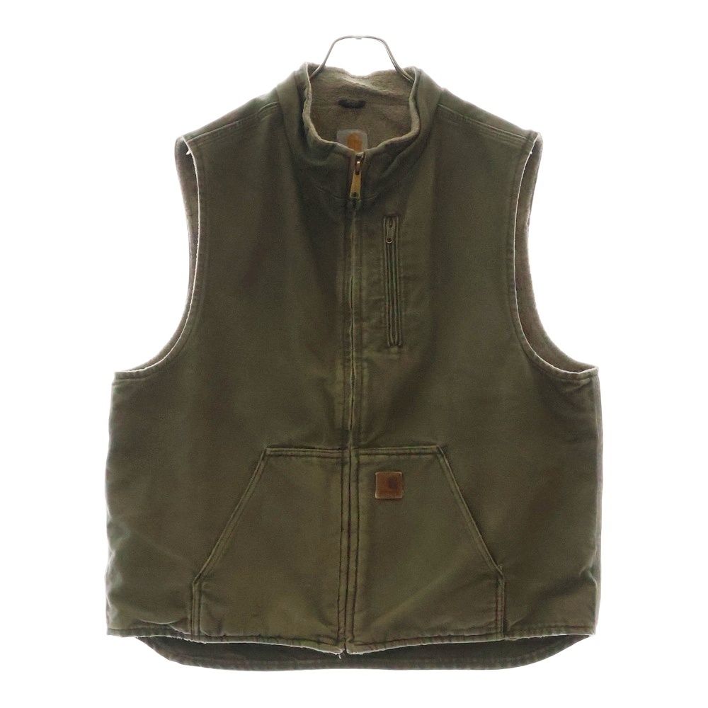 CARHARTT (カーハート) DUCK WORK VEST ジップアップ ダック生地 ボア