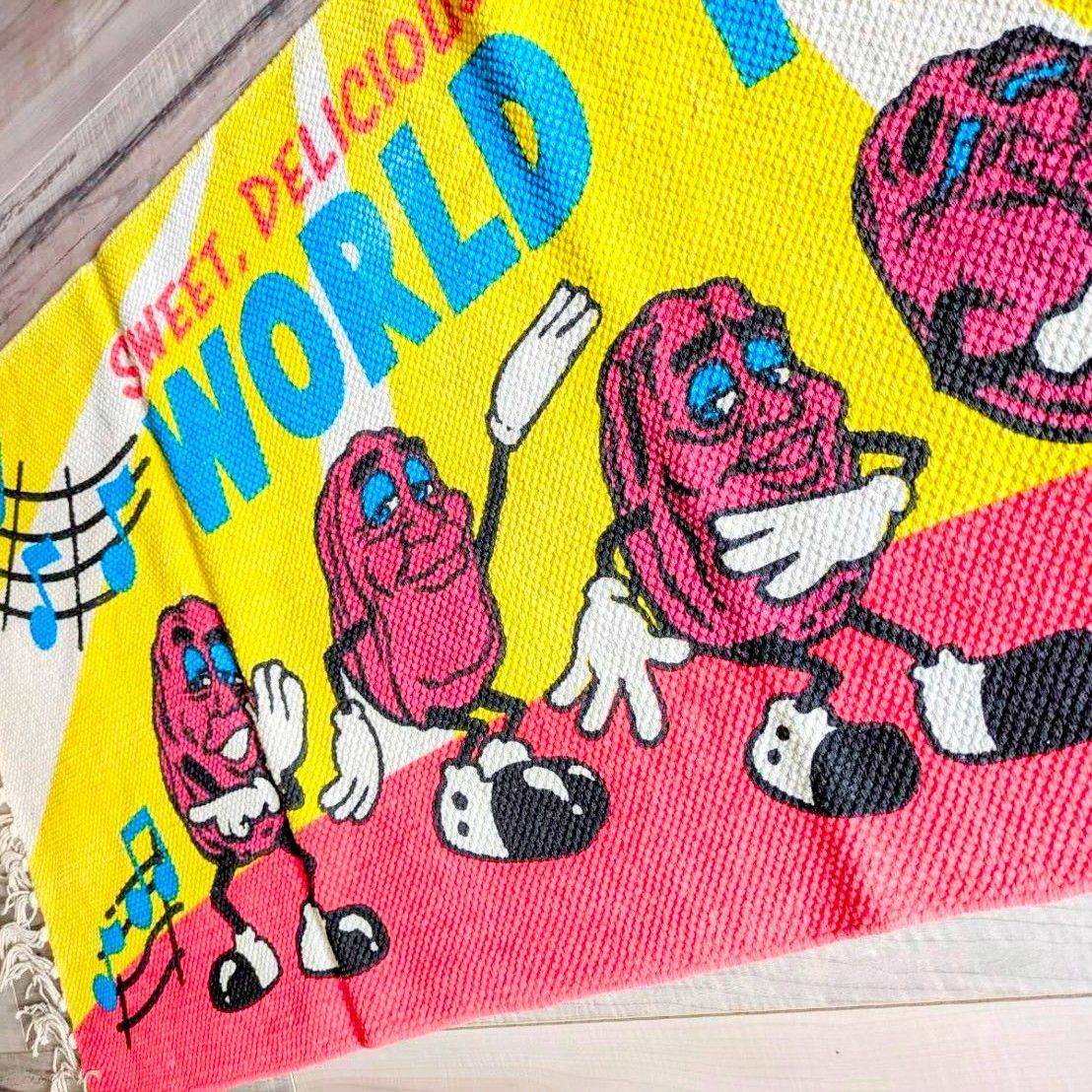 【 The California Raisins（ カリフォルニアレーズン ）】KITCHEN MAT キッチンマット / COTTON MAT /  コットン マット/ Floor Mat / フロアマット / ロングバージョン〚アメリカン雑貨 アメトイ〛
