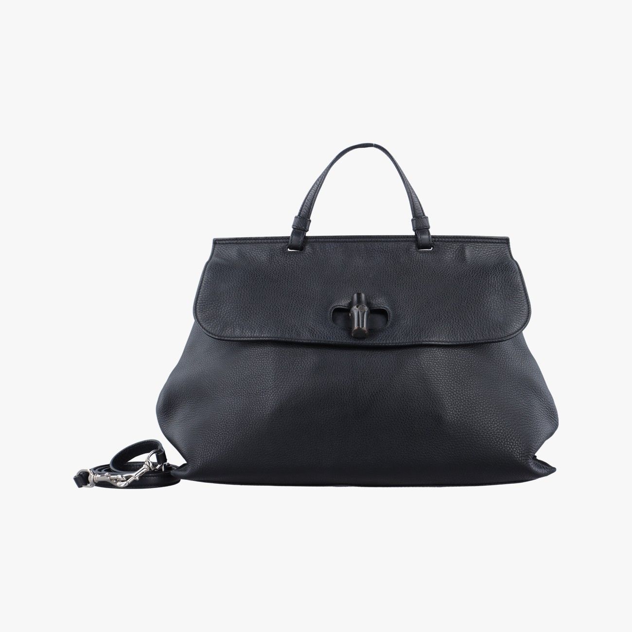 グッチGucciバンブーデイリーブラックレザー370830E017556106