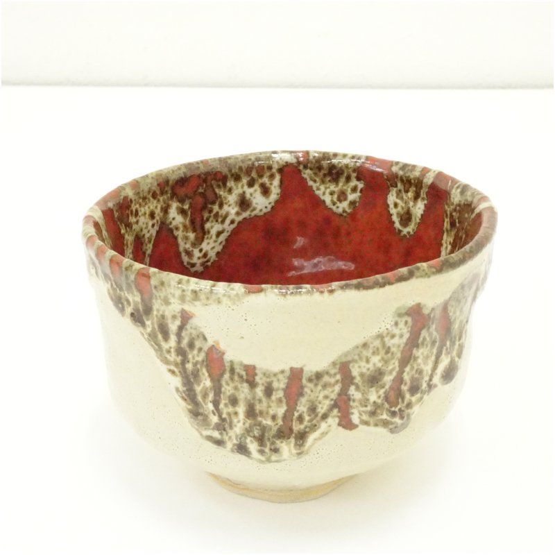 窯変鬼湯呑茶碗 共箱 茶道 抹茶 おしゃれ 抹茶茶碗 抹茶碗 和食器 レトロ 茶器 骨董 茶わん 茶会 茶の湯