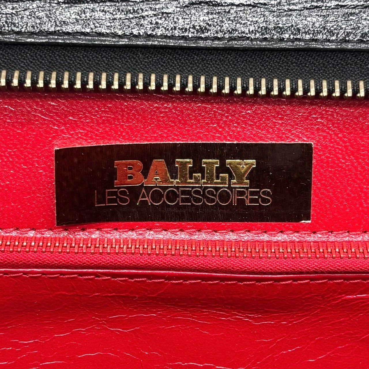 ✨良品✨ BALLY バリー ハンドバッグ レザー 革 ブラック 黒