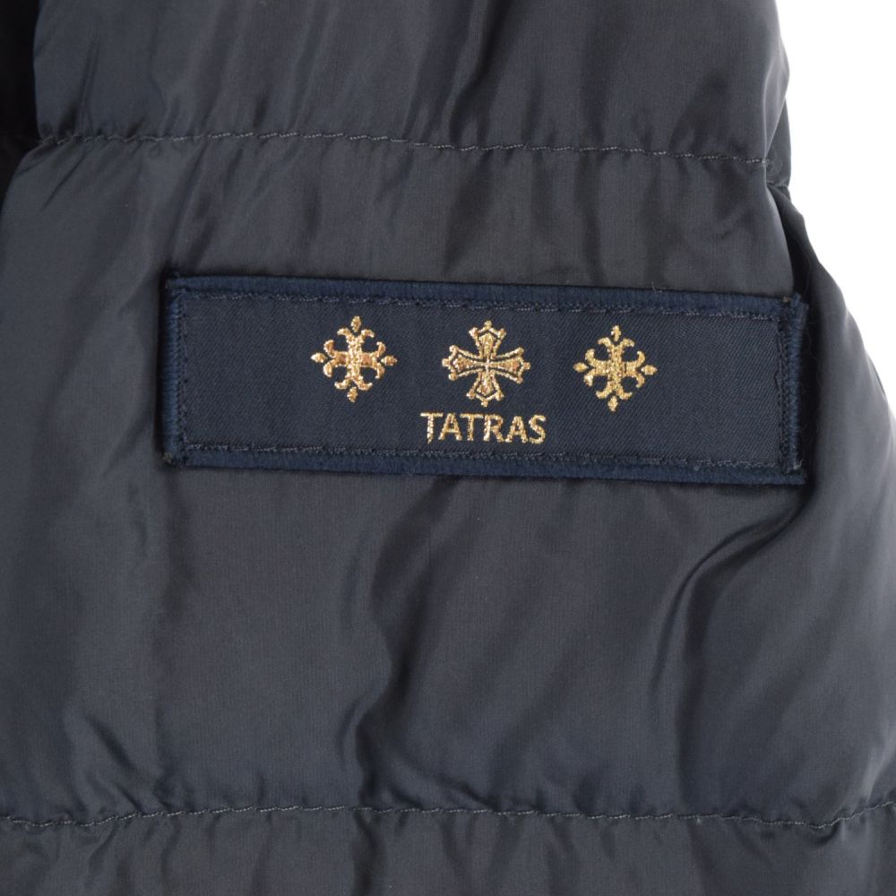 TATRAS タトラス SARMA サルマ ファーフード付きナイロンジップアップダウンコート ジャケット ネイビー LTA9SE4690