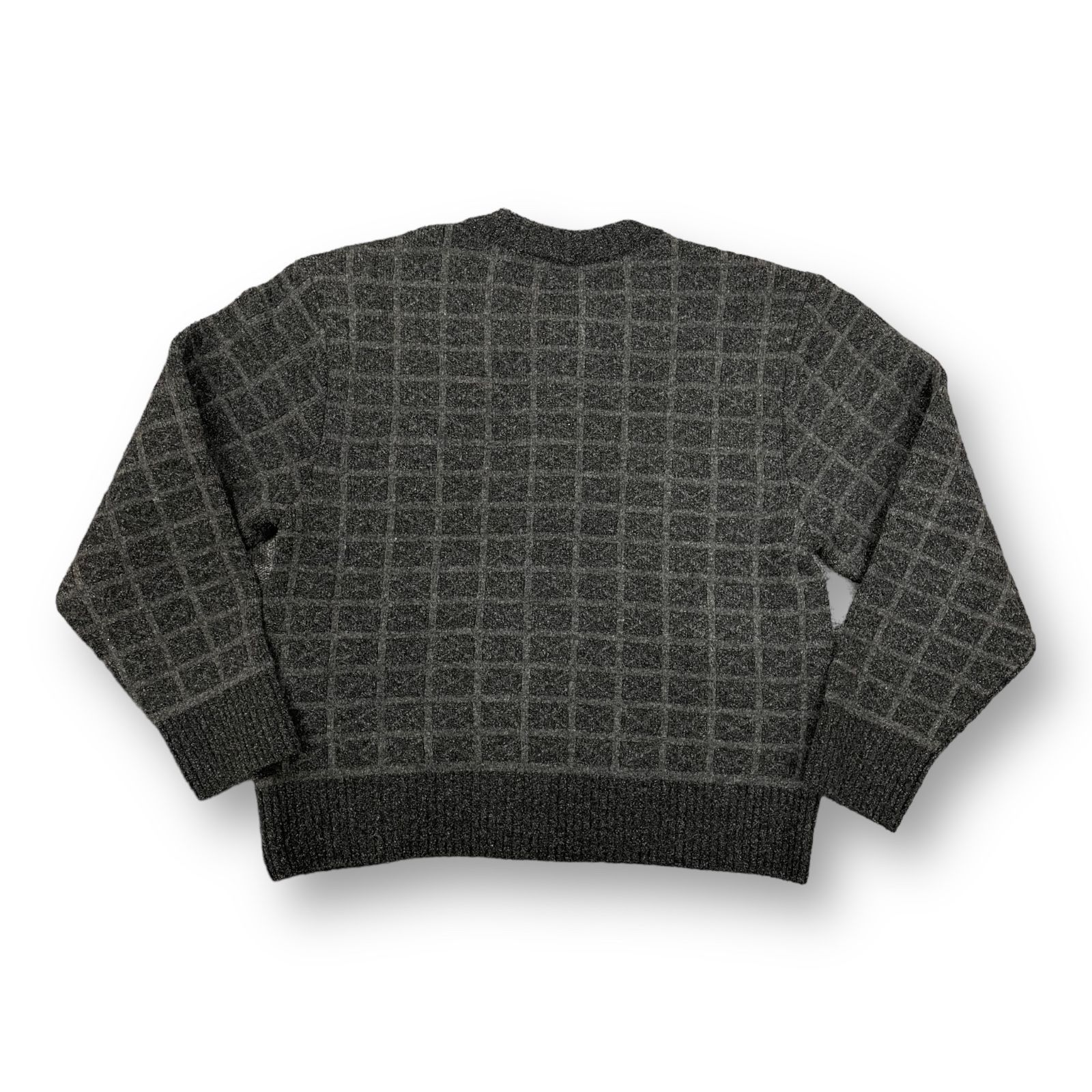 MATSUFUJI 22aw JACQUARD CARDIGAN ブラック 3-