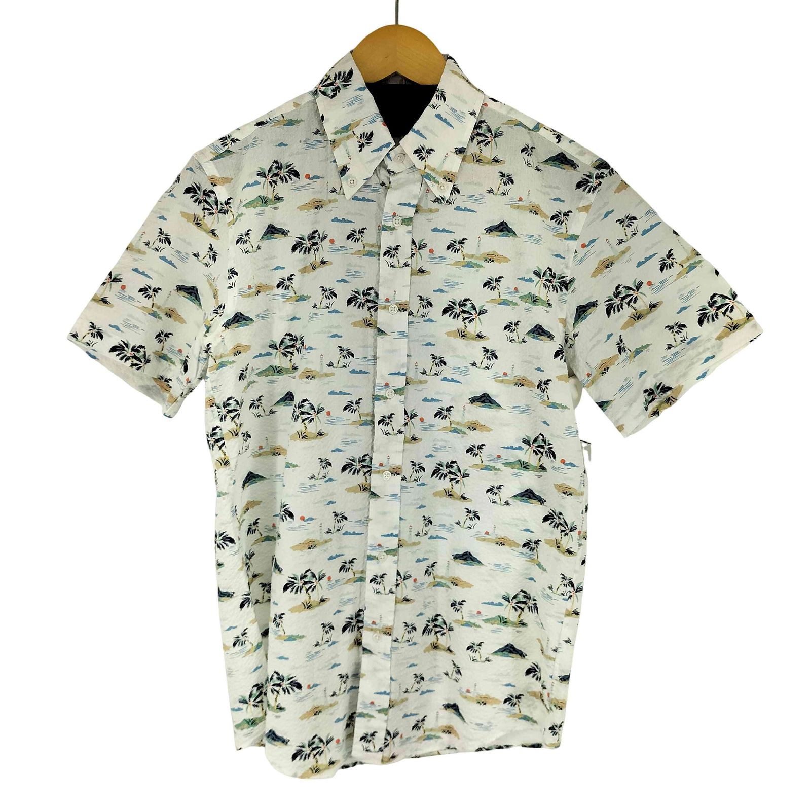 フェアファックス FAIRFAX S/S 総柄シアサッカーシャツ メンズ JPN：2 