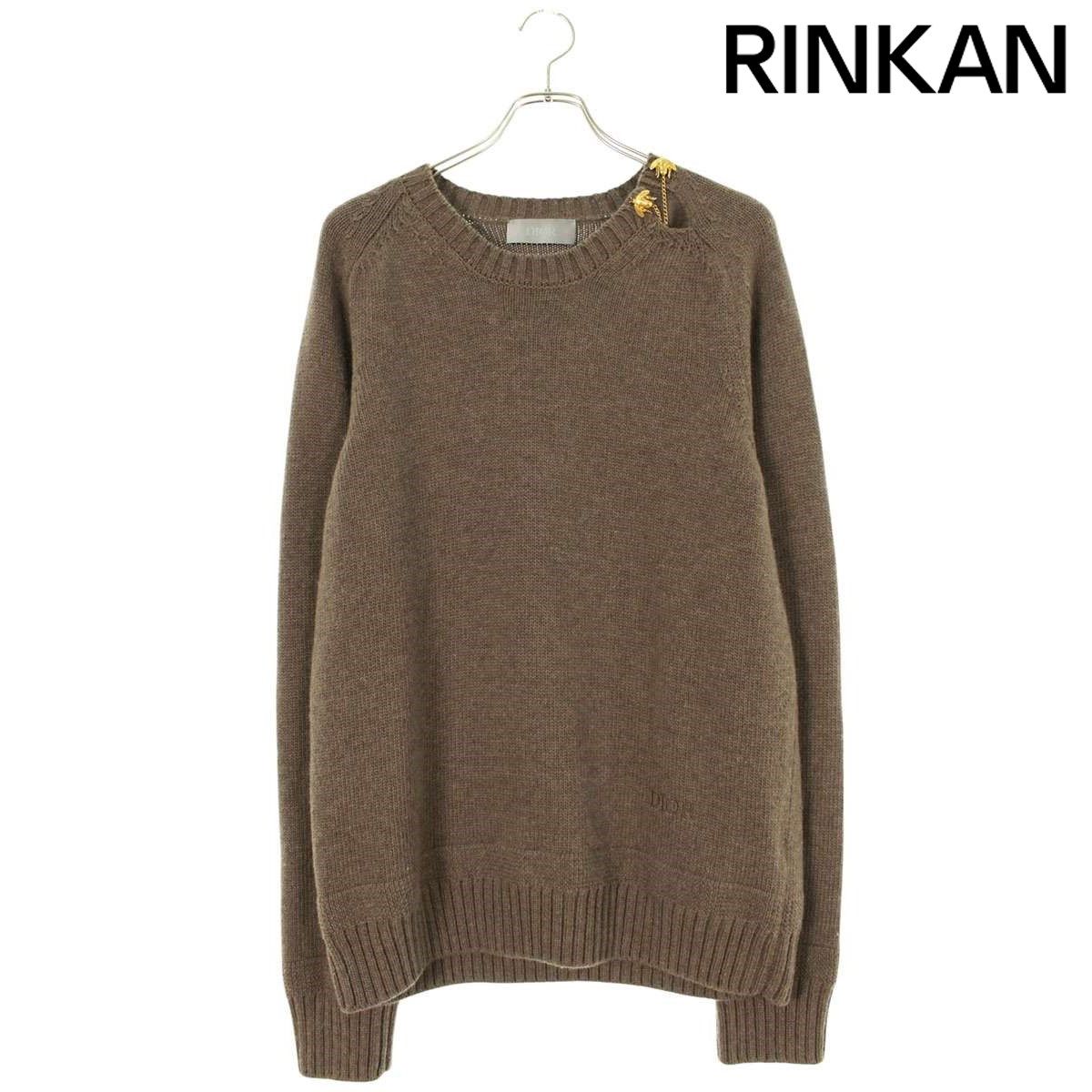 ディオール 22AW 293M635AT369 BEE装飾アルパカ混ニット メンズ L