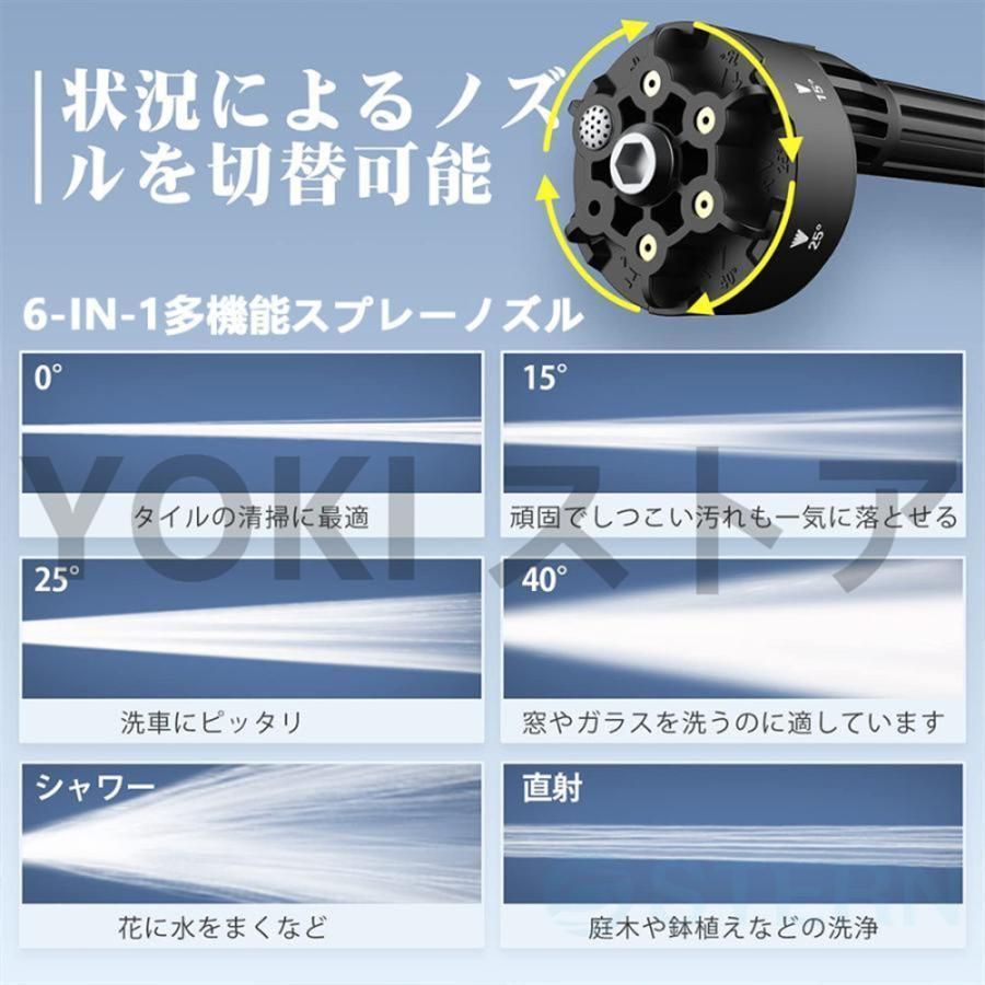 高圧洗浄機 コードレス 充電式 水道直吸 6.0MPa マキタバッテリー対応 収納ケース付き ポータブル 洗車 ガン 自吸式 軽量 小型 日本語取扱説明書付き2025 FFCRYSTALESIA_COM