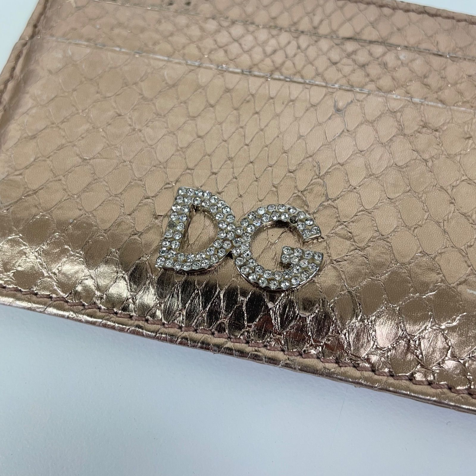 DOLCE＆GABBANA ドルチェアンドガッバーナ ドルガバ レザー パイソン型