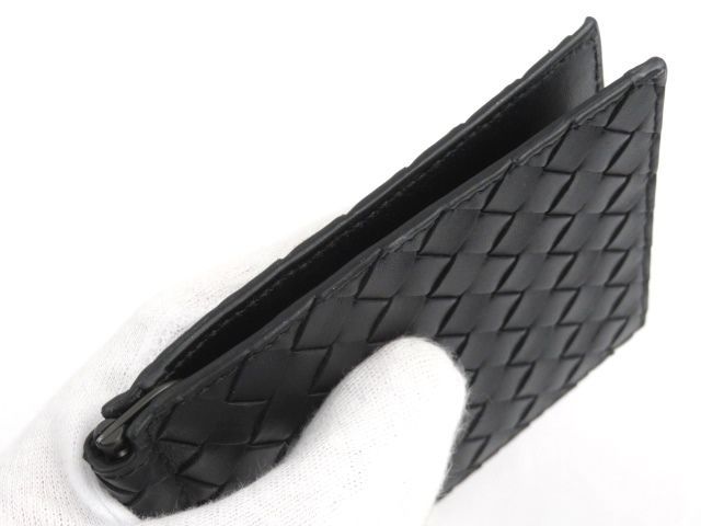 □新同□ ボッテガヴェネタ マネークリップ 財布 イントレチャート