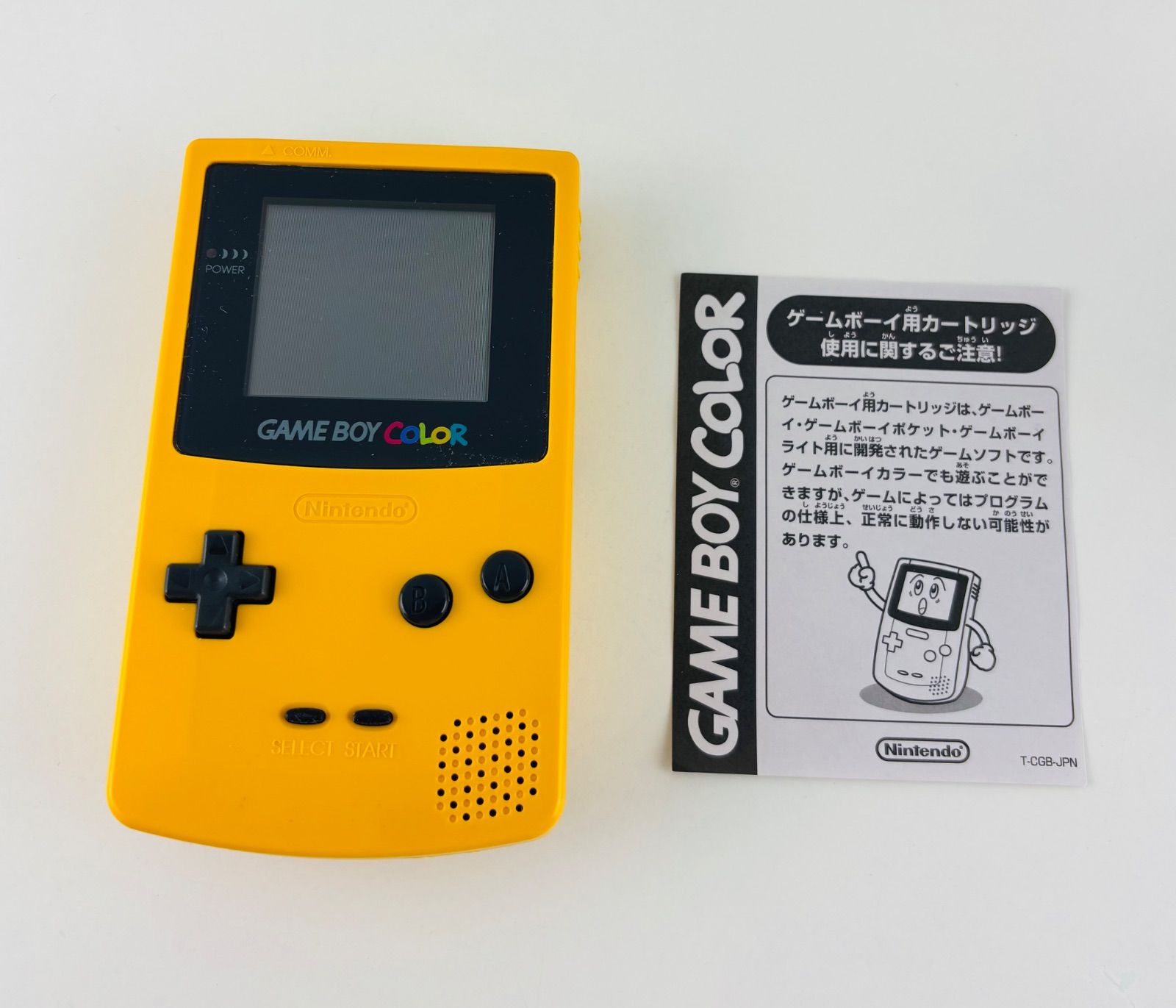 ゲームボーイ CGB-001 本体 イエロー ニンテンドー GAMEBOY COLOR 動作 済み UP786_INFO