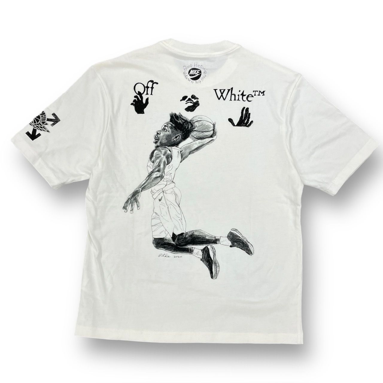 Nike Jordan x Off-White オフホワイト　Tシャツ　S