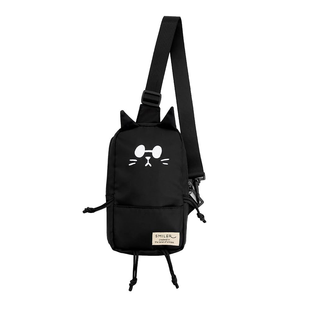 SMILER ボディバッグ CAT MINI BUDDY BAG ショルダーバッグ キッズ ワンショルダーバッグ 斜めがけバッグ 小さめ ミニ レディース メンズ 肩掛けバッグ 鞄 軽量