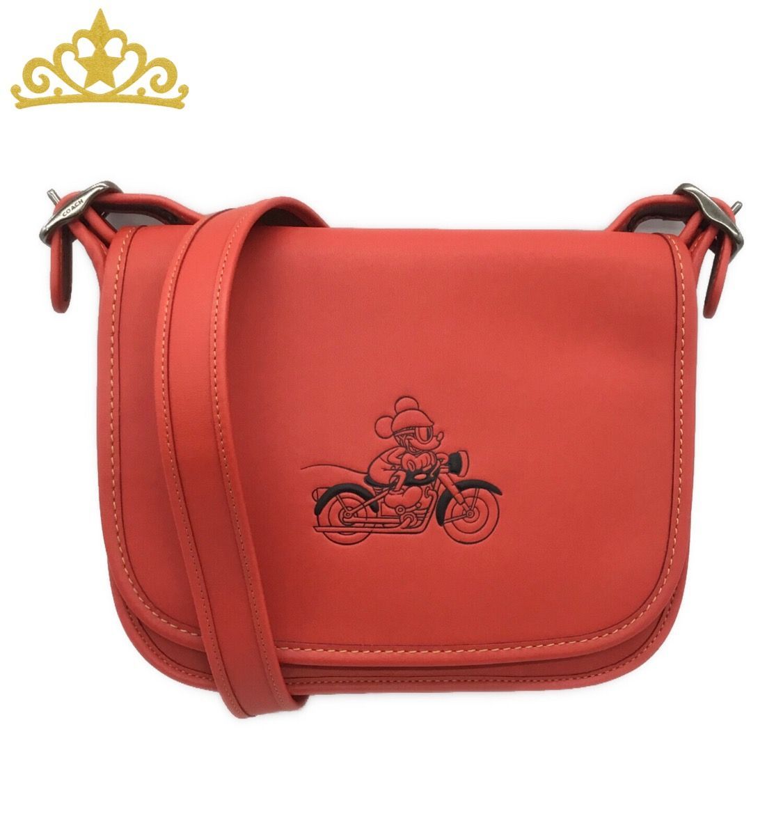 DISNEY × COACH ミッキーマウス バイク メッセンジャー ショルダー