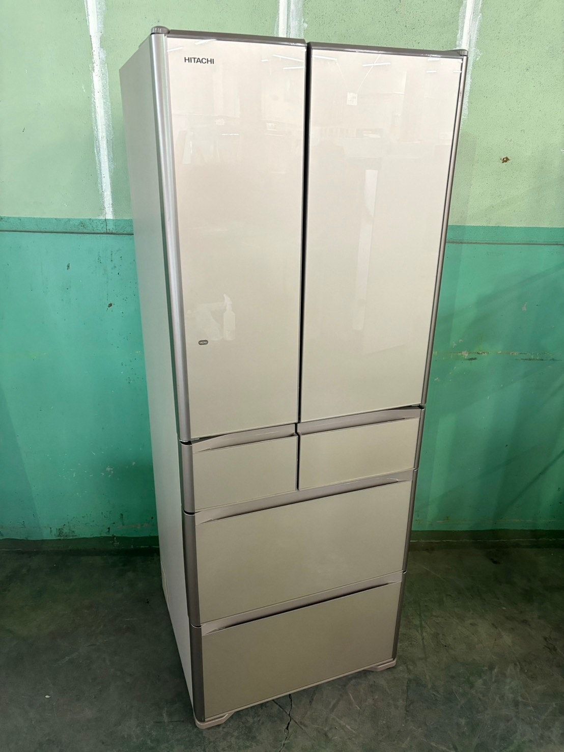 HITACHI 日立　6ドア冷凍冷蔵庫　R-G4800F（XN）　2016年製 R-G4800F：日立の家電品