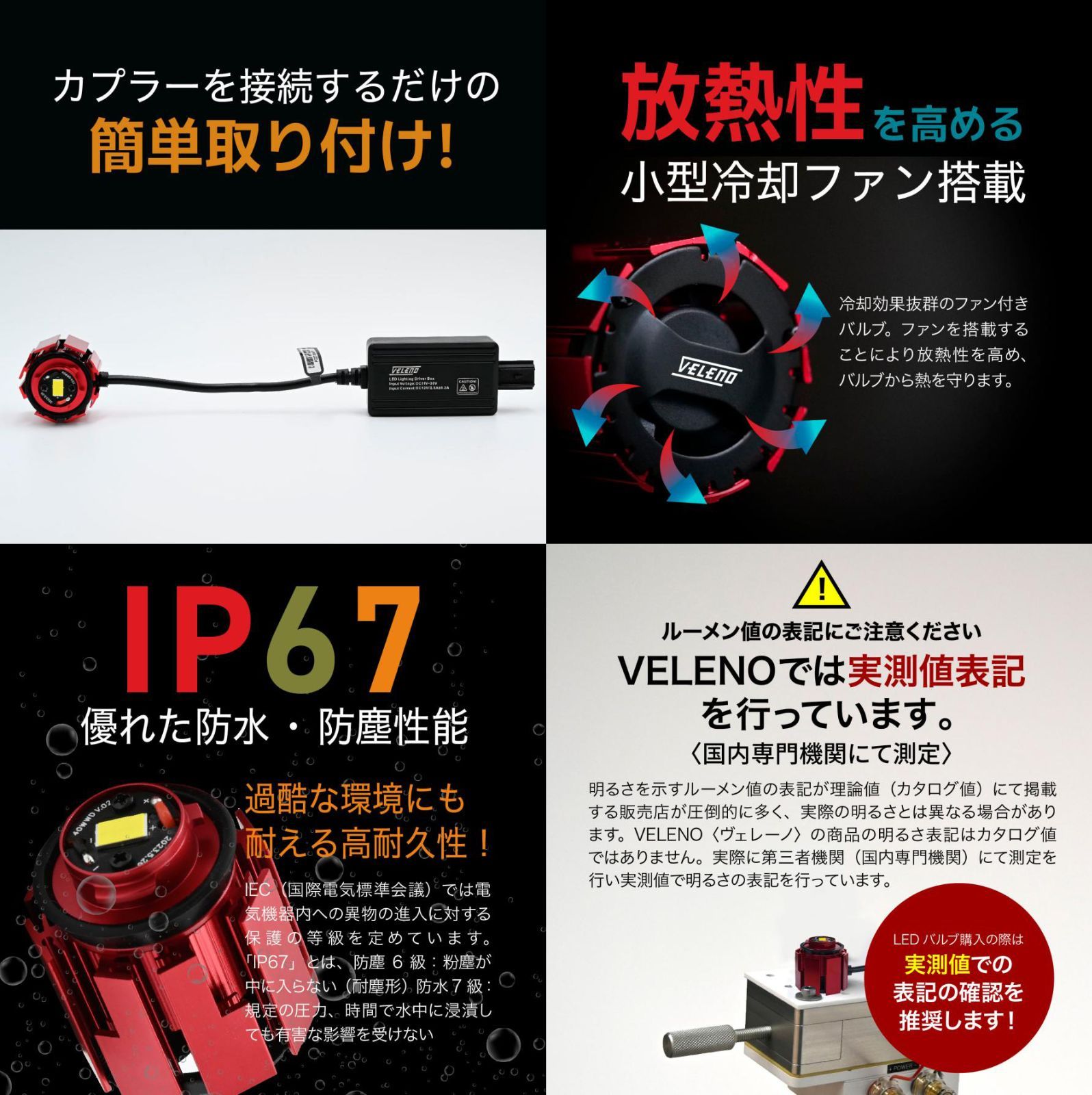 アウトランダーPHEV(GN0W)用　VELENO LEDフォグランプ交換セット アウトランダー PHEV R3.12～ GN0W 系 専用 フォグランプ 交換