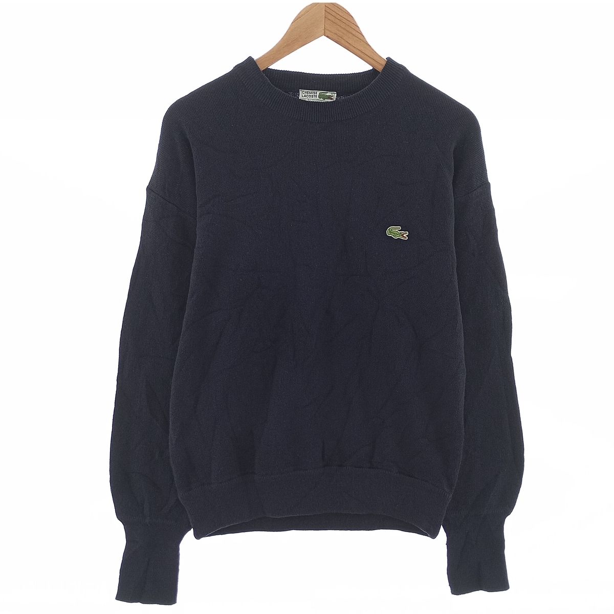 古着 80年代 ラコステ LACOSTE CHEMISE フレンチラコステ アクリルニットセーター メンズM相当 ヴィンテージ/eaa402781