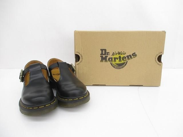 ドクターマーチン Dr.Martens POLLEY Tバーシューズ 14852001 UK4 23cm ブラック レディース