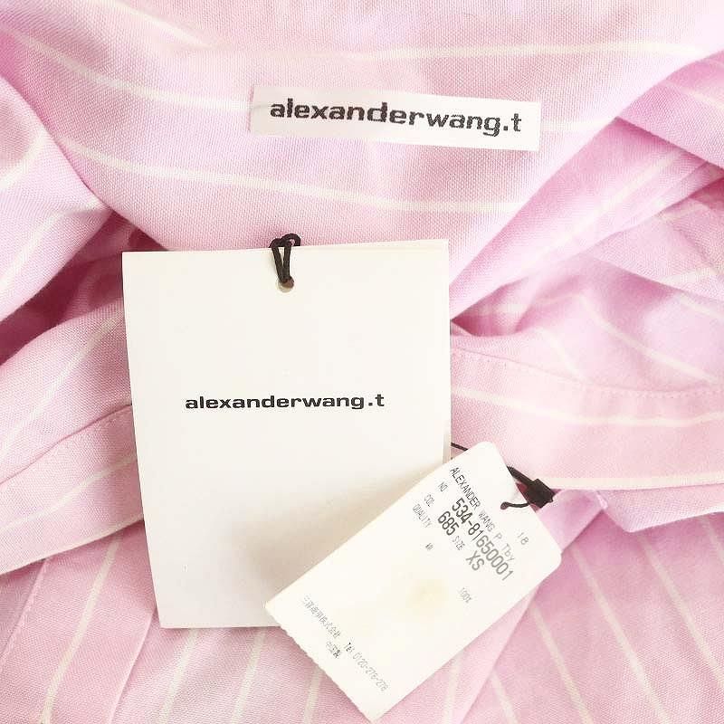 アレキサンダーワンピンクオフショルダーさシャツ ALEXANDERWANG.Tピンク オフショルダー シャツ