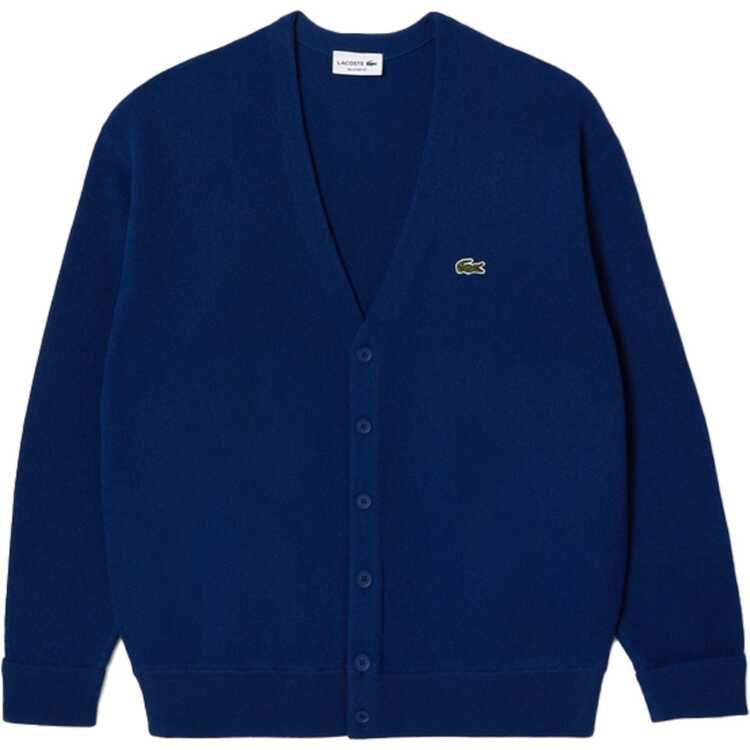 ラコステ ガーター編みVネックカーディガン(メンズ) 4(M) ネイビー #AH0397-99-F9F LACOSTE /ファッション・アクセサリーu003e衣料品