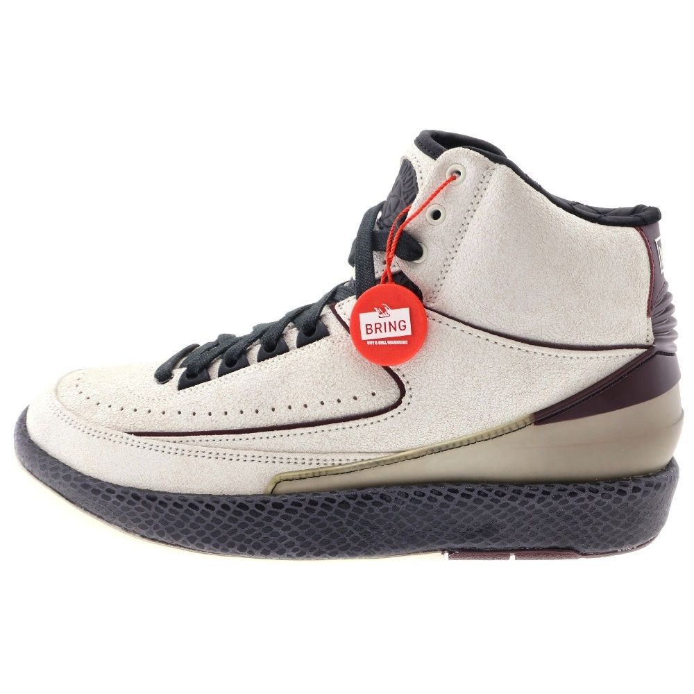 NIKE (ナイキ) ×A MA MANIERE AIR JORDAN 2 RETRO SP DO7216-100 ア マ マニエール エアジョーダン 2 レトロ ハイカットスニーカー US8.5/26.5cm ホワイト/バーガンディ