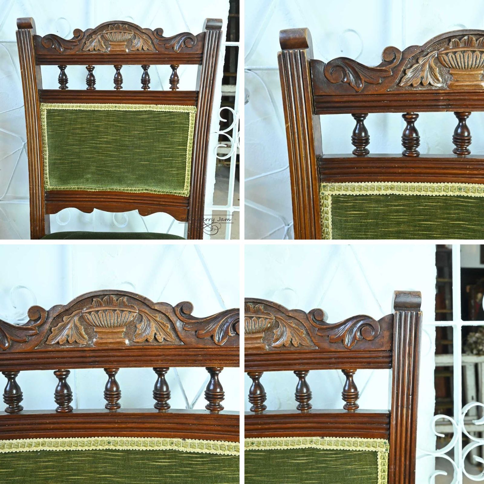 L3705-206-2 英国アンティーク エドワーディアン 布張りチェア L3705-206-2 英国アンティーク エドワーディアン 布張りチェア L3705