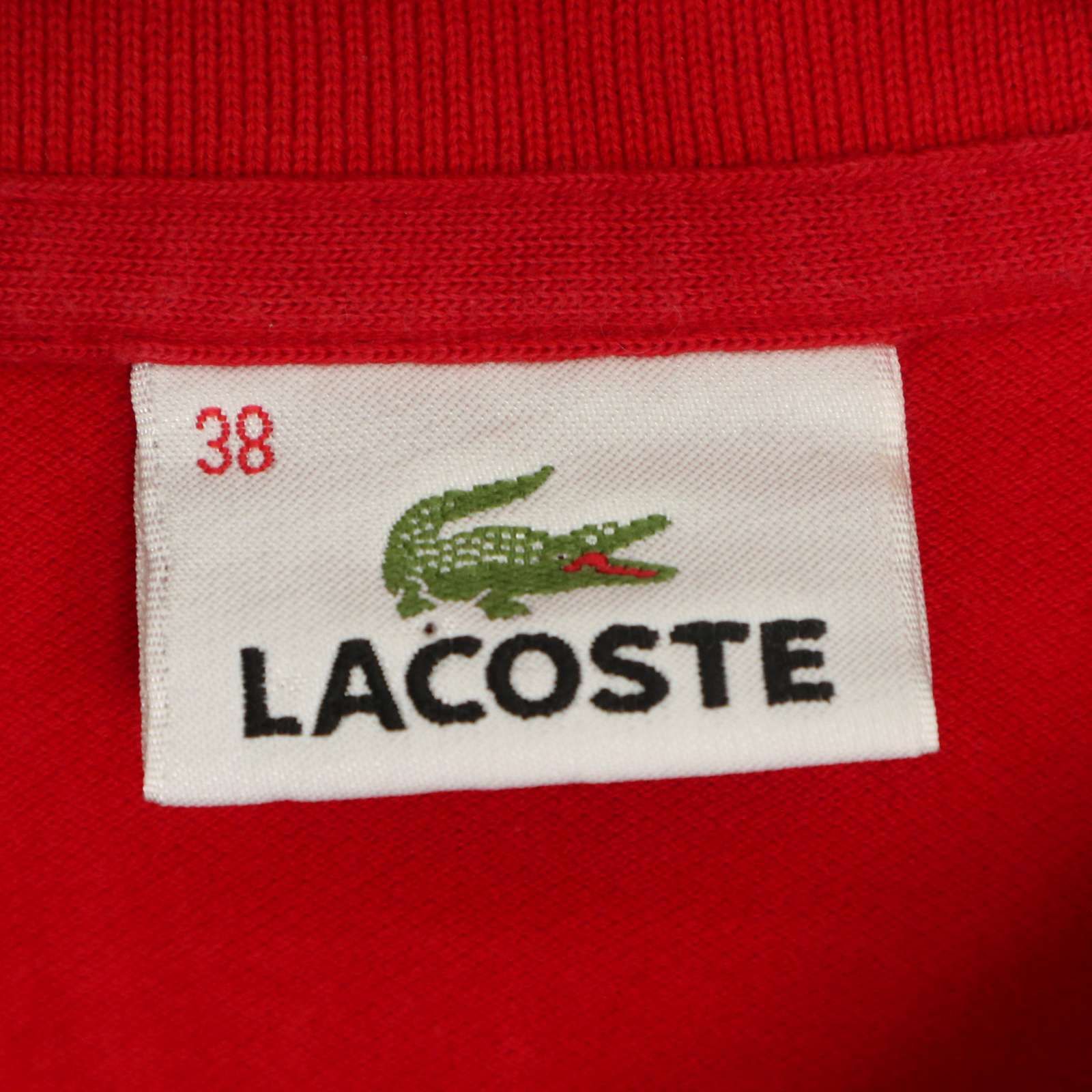 ラコステ LACOSTE レギュラーフィット ワッペンロゴ ポロシャツ 赤紺 ラコステ LACOSTE レギュラーフィット ワッペンロゴ ポロシャツ