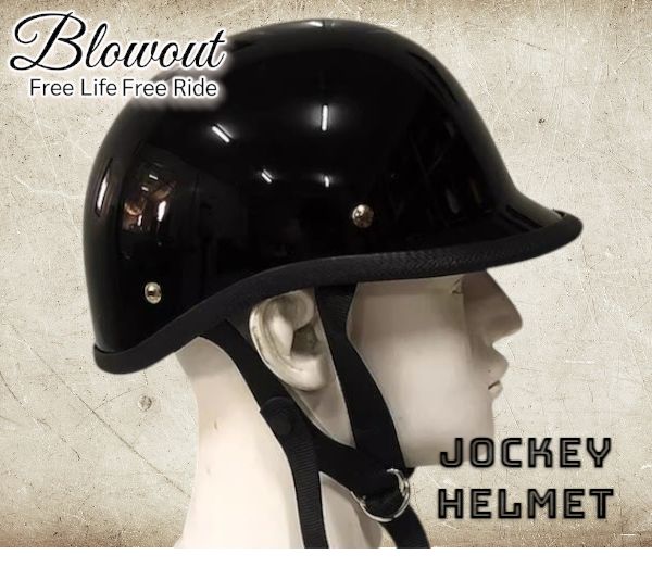 ジョッキーヘルメット USA ジョッキー ハーフヘルメット ブラック