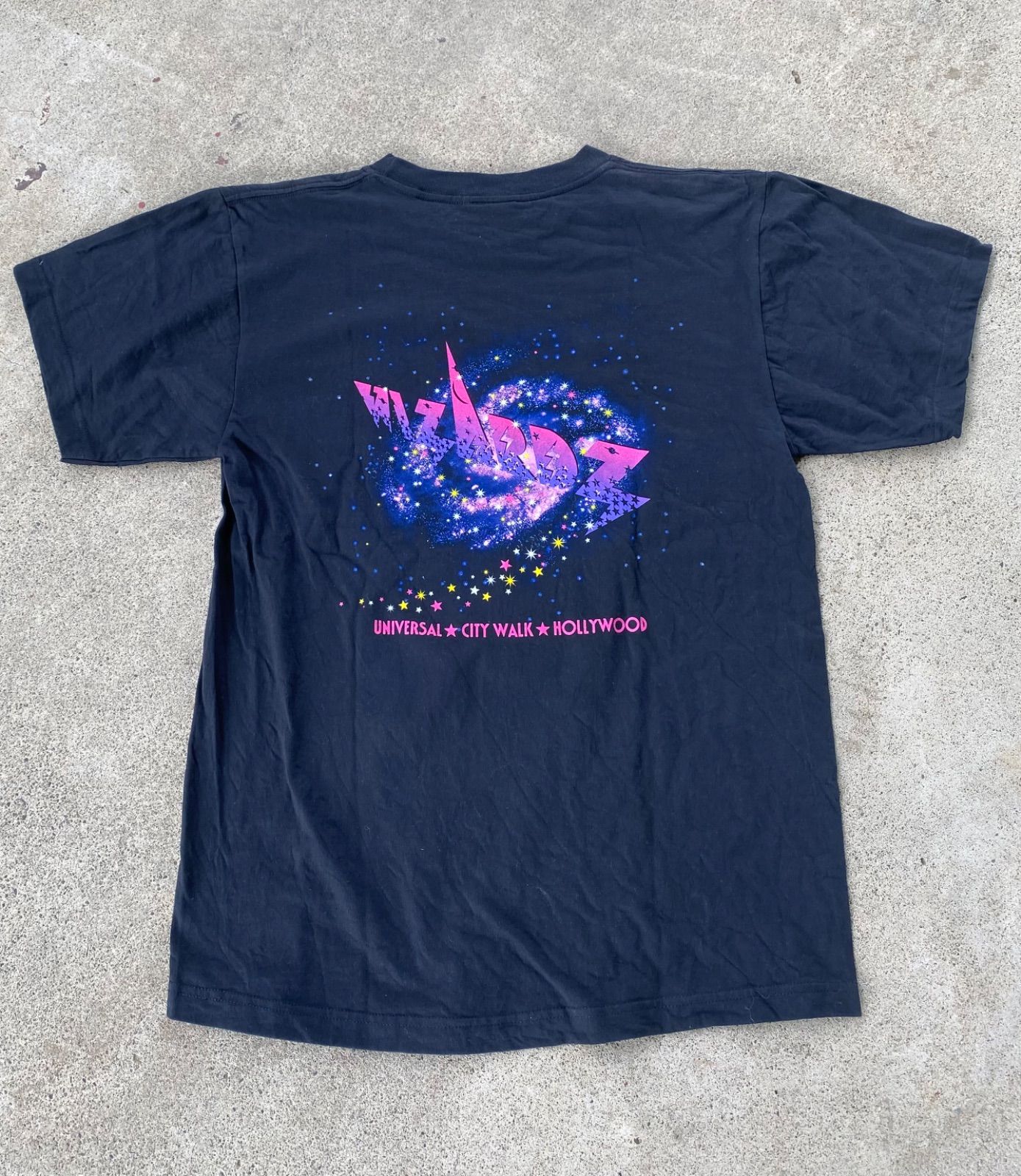 90's】universal city walk Hollywood 両面プリントTシャツ ブラック