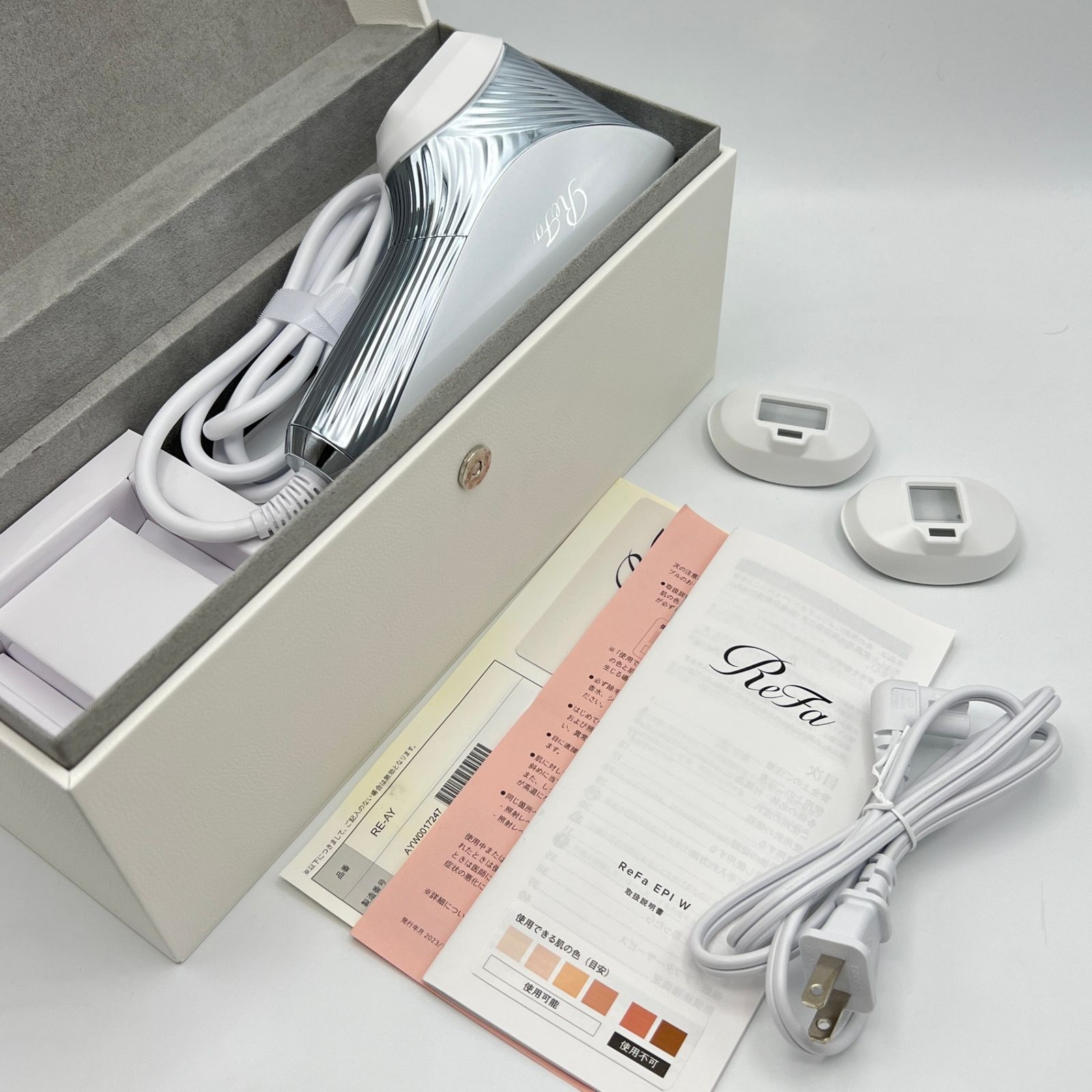 美品】MTG ReFa EPI W RE-AY-02A 光美容器 脱毛 リファ エピ ダブル