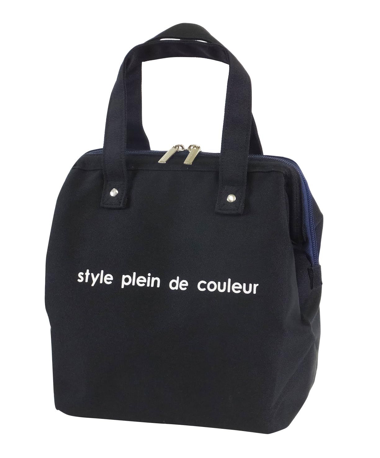 【数量限定】【ランチワイヤーバッグL】 ランチバッグ お弁当 ランチバック 保冷 (おしゃれ couleur] 保冷バッグ にも!) de お弁当バッグ plein lunch bag [style (ブラック2)