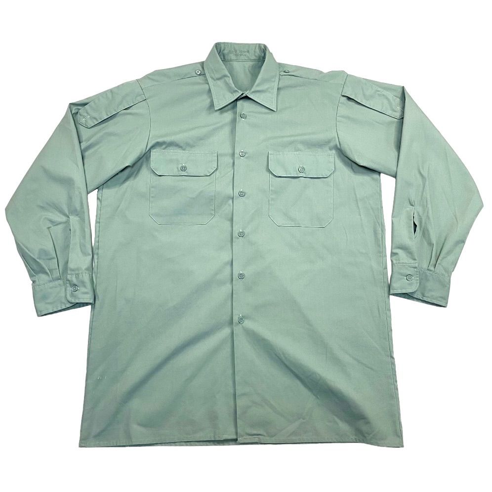 vintage 軍物　ミリタリーシャツ 実物 USED フランス軍 M-47 ヴィンテージ チノシャツ