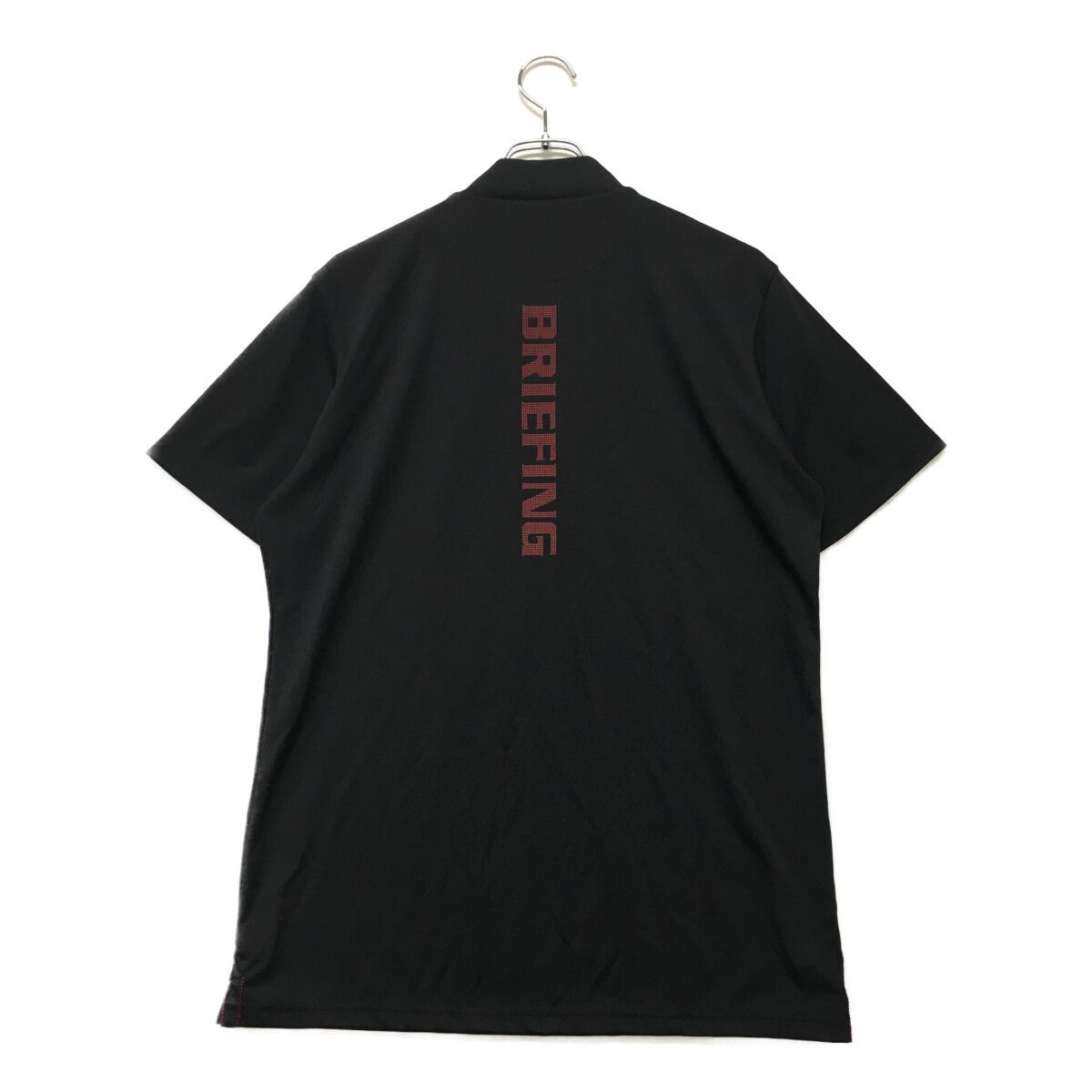 中古 メンズ ブリーフィング BRIEFING 半袖シャツ L ブラック ロゴ
