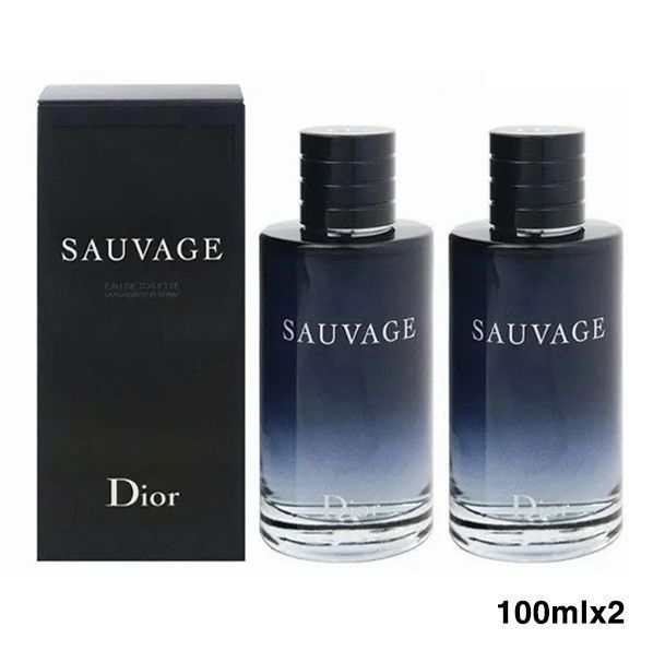 新品 2本 DIOR ディオール ソヴァージュ オードトワレ EDT 香水 100mlx2