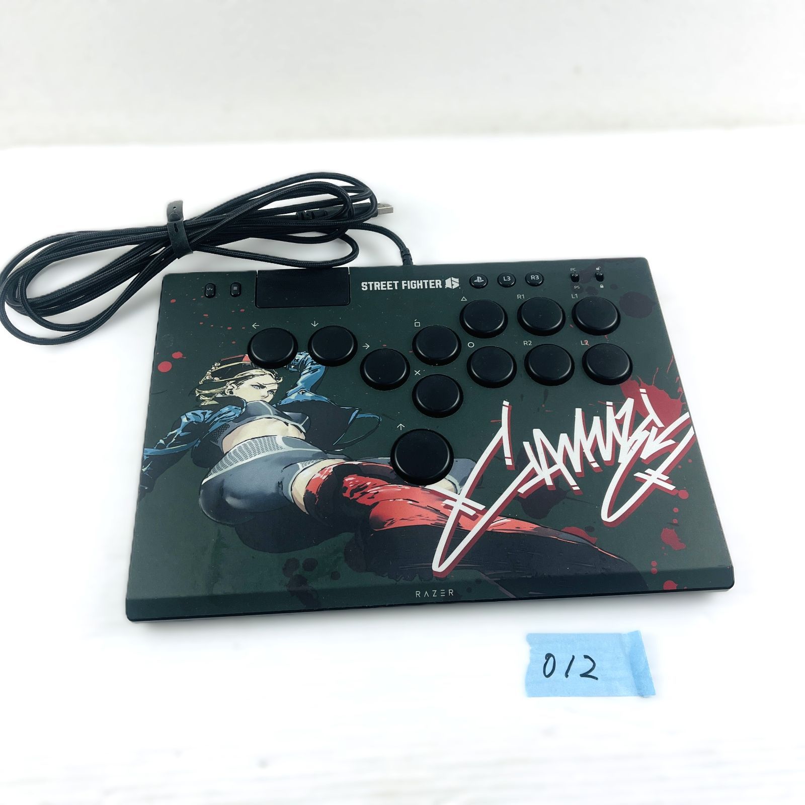 012【通電動作OK】RAZER KITSUNE SF6 CAMMY Edition ストリートファイター RZ06-0502 アーケードコントローラー アケコン カプコン 本体 レイザー 特別エディション PS5 Street Fighter CAPCOM