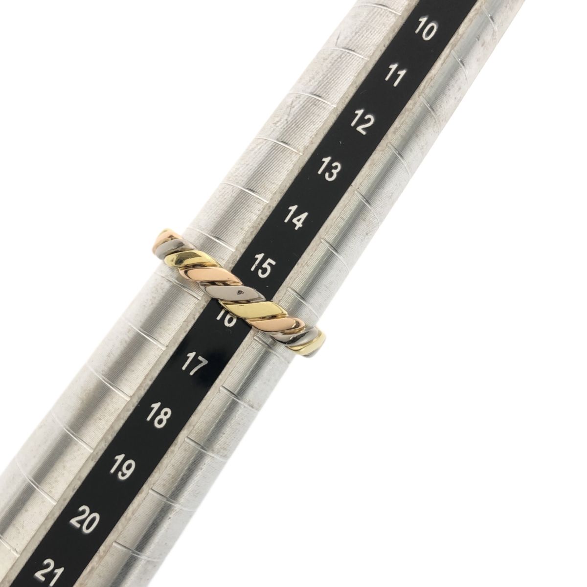 DIOR Dior ディオール 750 K18 PG WG YG スリーカラー ツイスト 