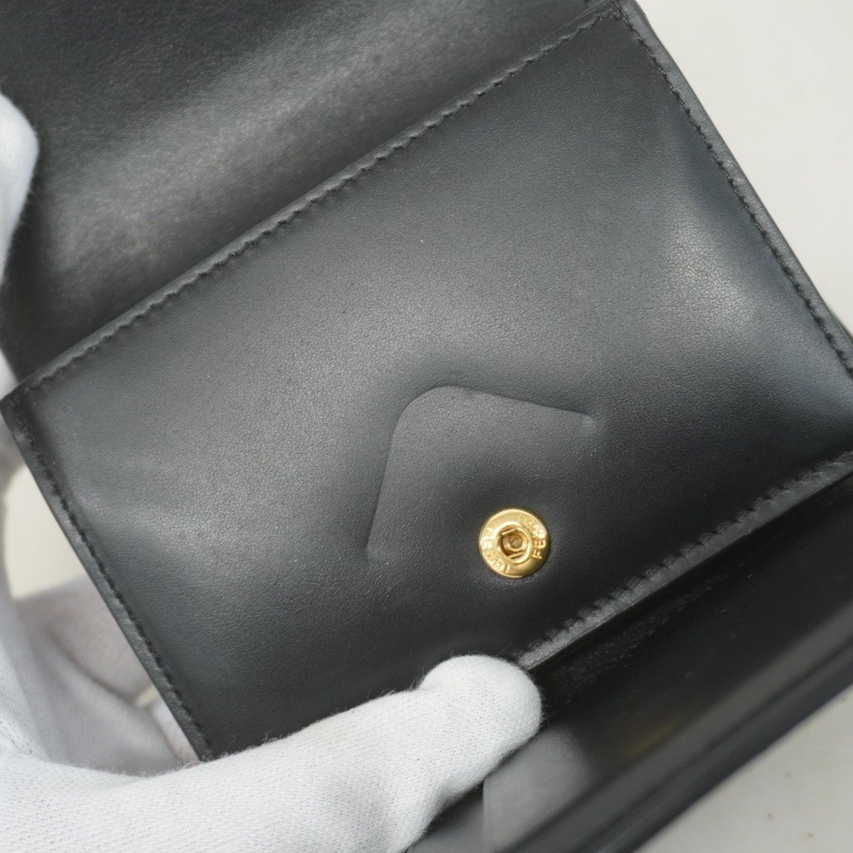 ☆SALE【5ge5764-h】フェンディ 三つ折り財布 FFダイヤモンド レザー  