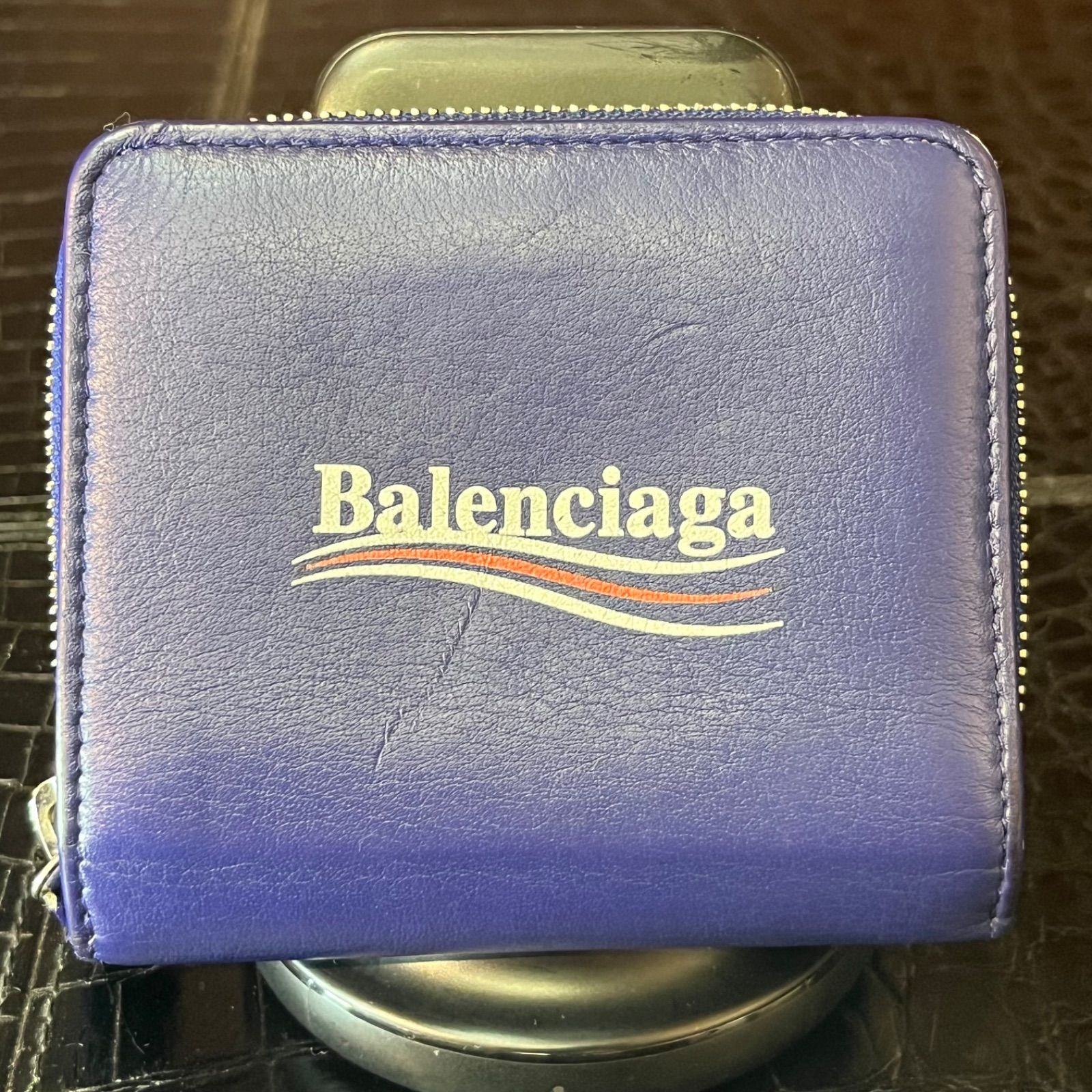 BALENCIAGA バレンシアガ エブリデイスクエア 二つ折り財布 - メルカリ