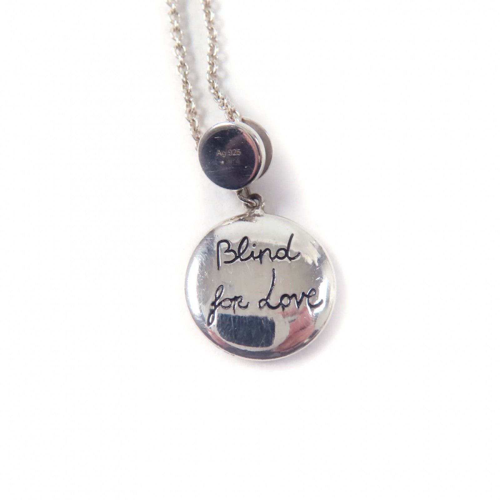 美品☆GUCCI グッチ 502170 ブラインドフォーラブ ネックレス カラー 